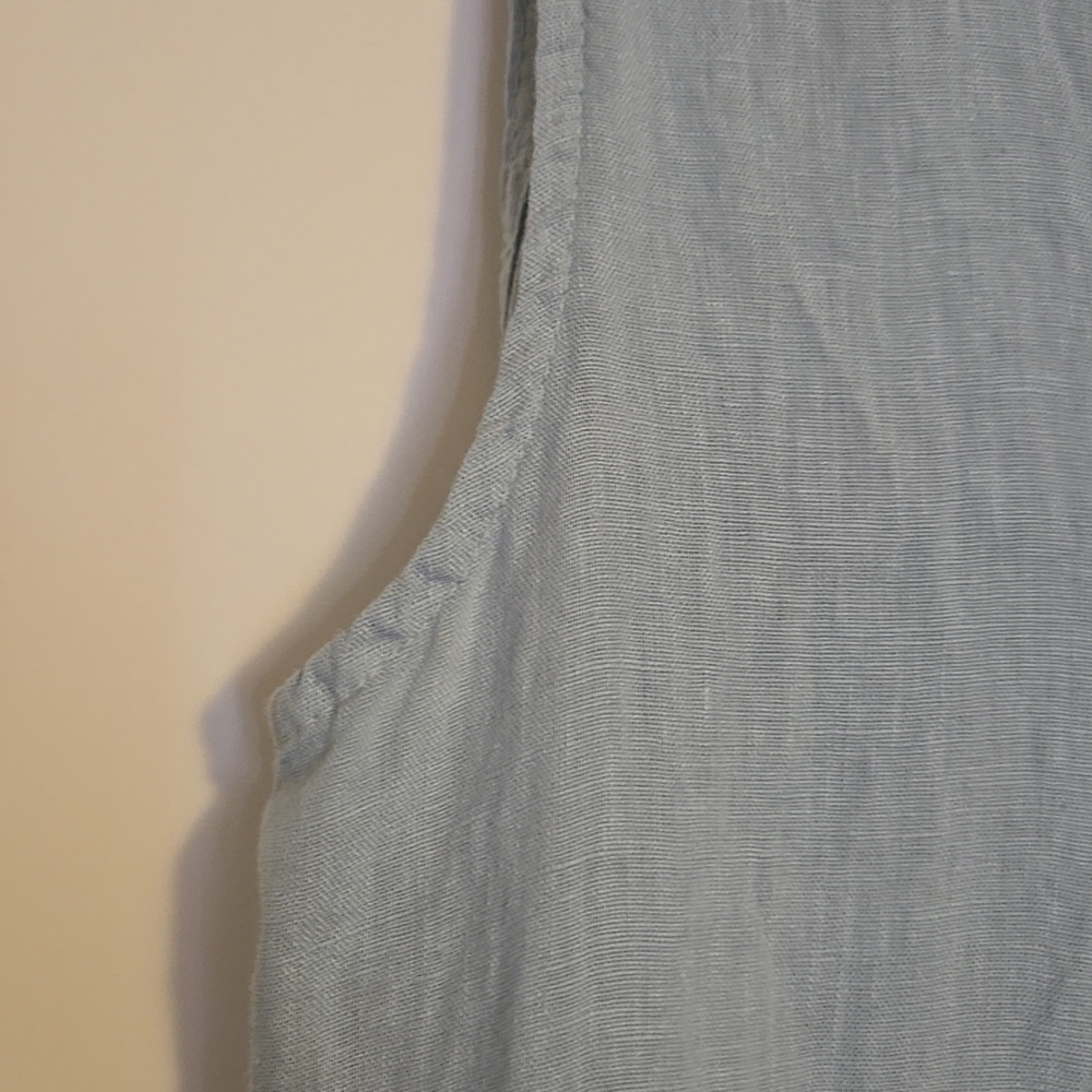 Bellamoda Light Blue Linen-Blend Midi Dress - Picture 4 of 6